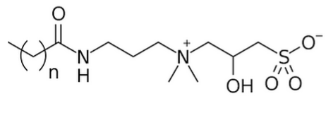 芥酸酰胺丙基羥丙基磺酸甜菜堿結(jié)構(gòu)式